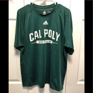 CAL POLY Wrestling climalite shirt NWOT